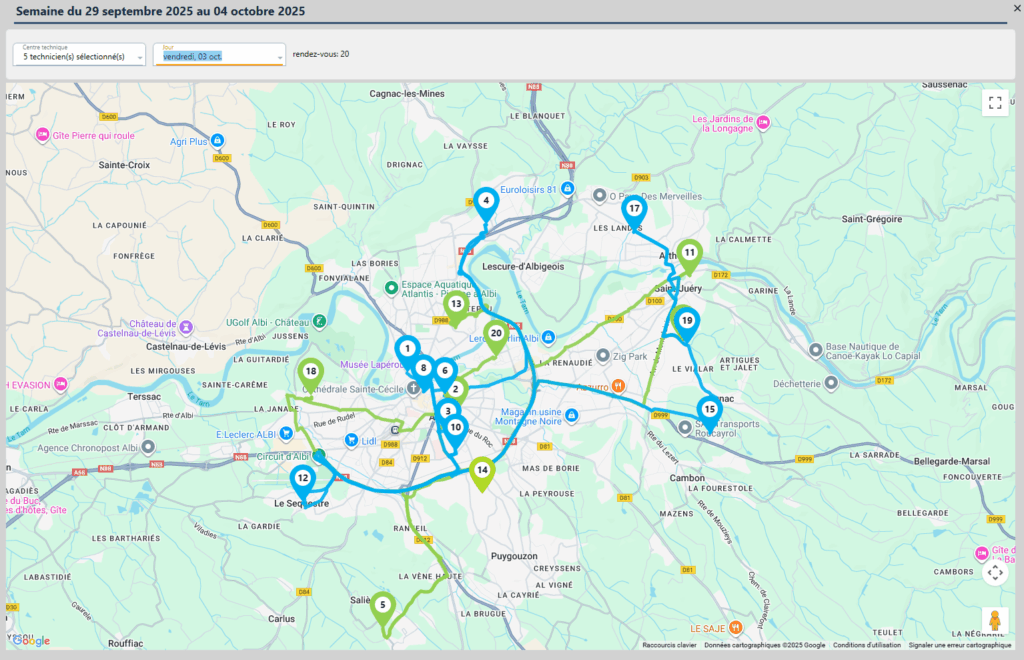 Gestion intervention et planifications 2